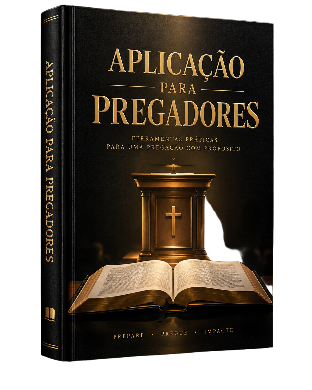 Mockup do e-book Aplicação para Pregadores